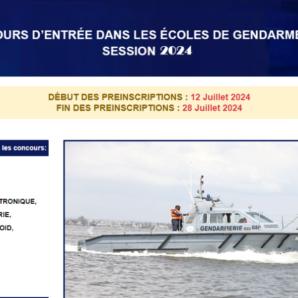 Comment accéder à mon espace Candidat Concours Gendarmerie 2024 CI ?