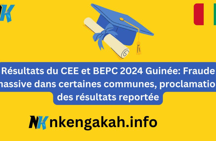 Résultats du CEE et BEPC 2024 Guinée Fraude massive dans certaines communes, proclamation des résultats reportée